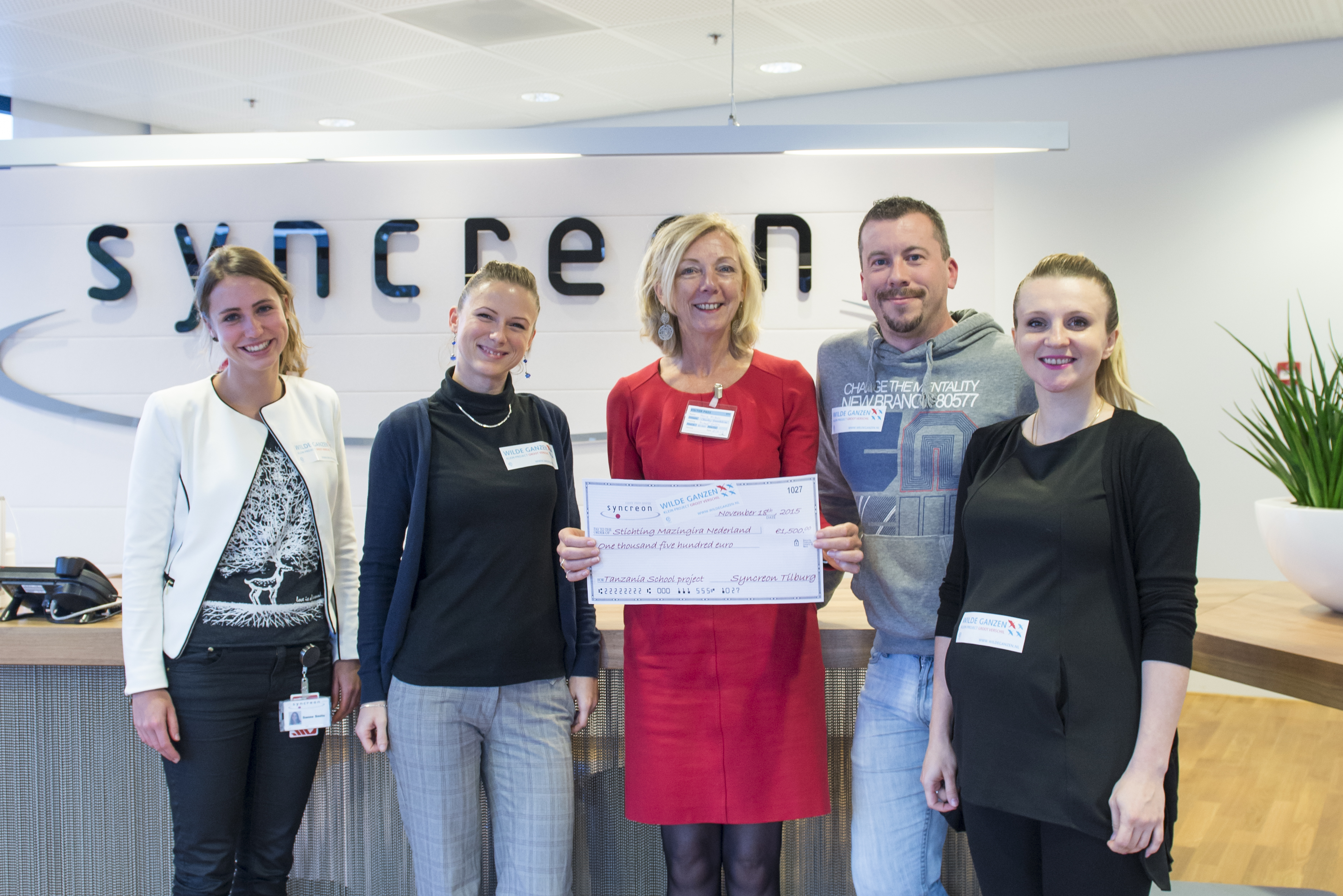 Syncreon doneert 1500 euro!